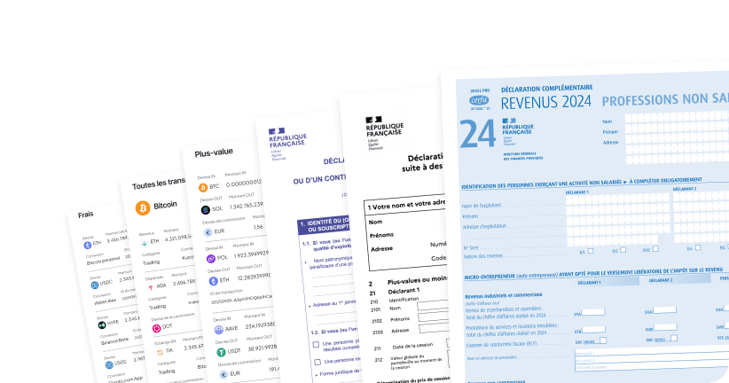 Barre latérale du blog présentant une collection de rapports fiscaux générés par Finbooks