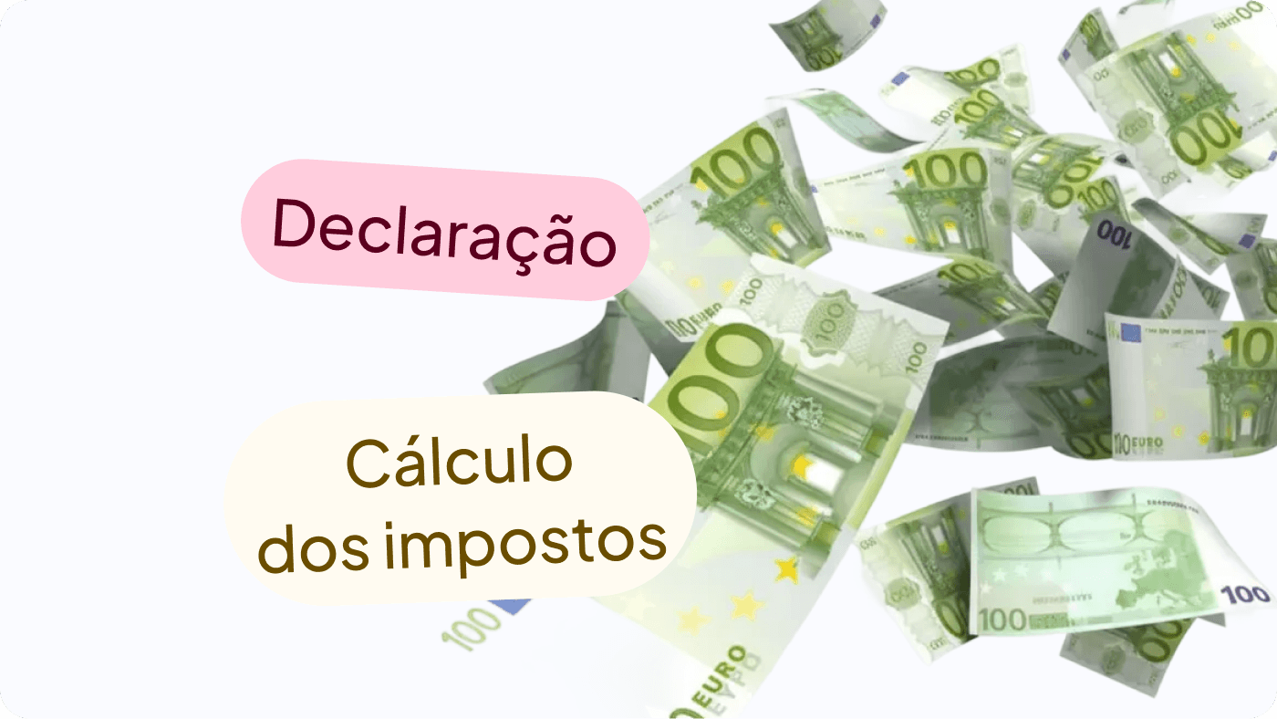 Tax calculation and declaration with background