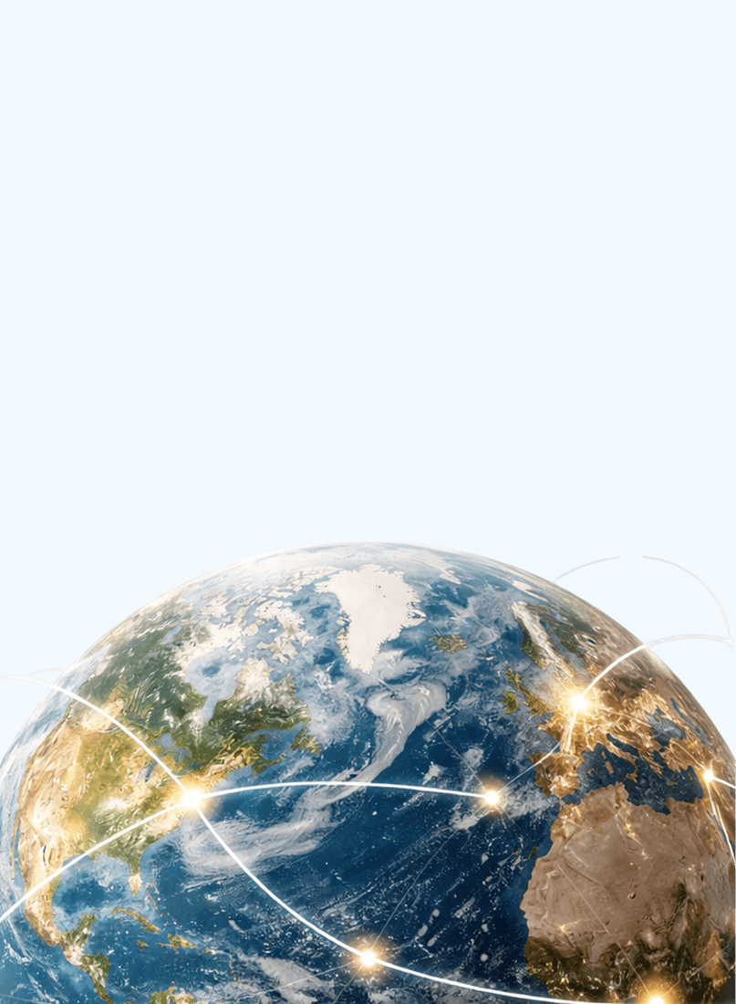 Global reach and connectivity – about page visual