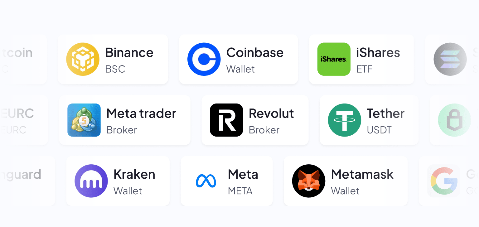 All your assets in one dashboard