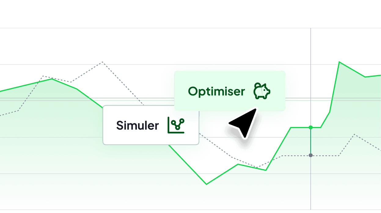 Image de la page d'accueil : fonctionnalité d'optimisation et de simulation fiscale avec visualisation graphique des économies d'impôts