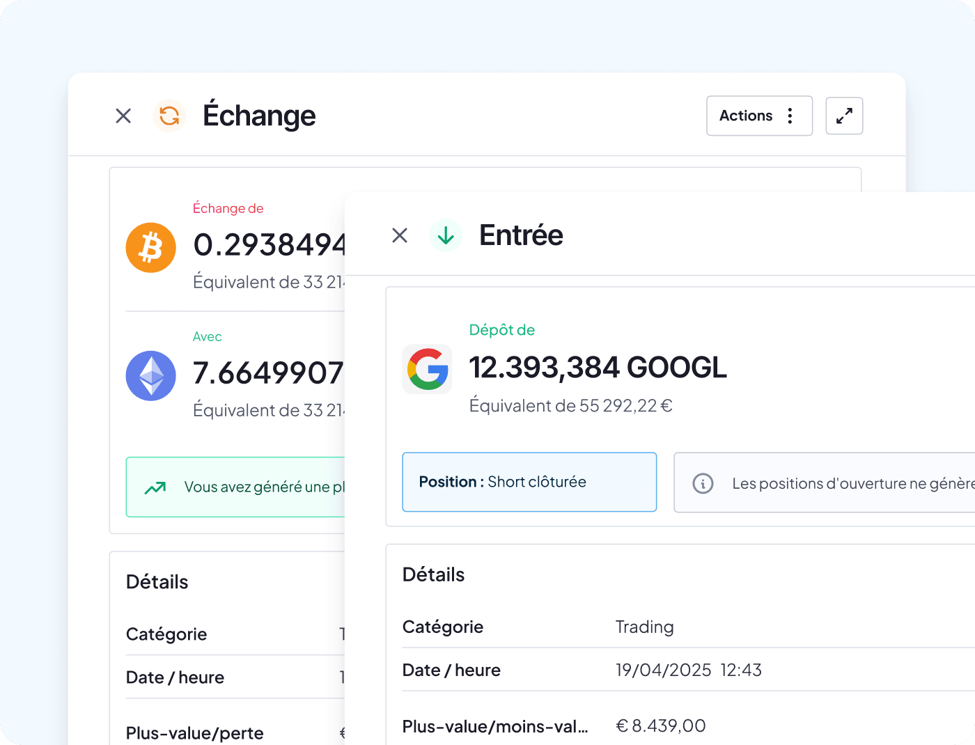 Fonctionnalités du calculateur fiscal Finbooks accessibles sur tablette et mobile : suivi des transactions crypto en déplacement